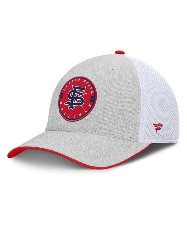 ファナティクス メンズ アクセサリー 帽子 Fanatics Men's Heather Gray Fresno State Bulldogs Trigger Flex Hat Heather Gray グレー
