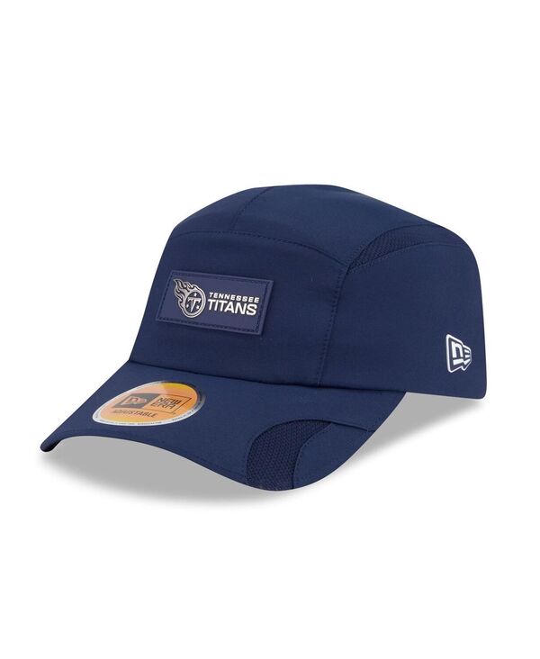 ニューエラ メンズ アクセサリー 帽子 New Era Men's Navy Tennessee Titans 2025 Sideline Runner Adjustable Hat Navy ネイビー｜ReVida 店