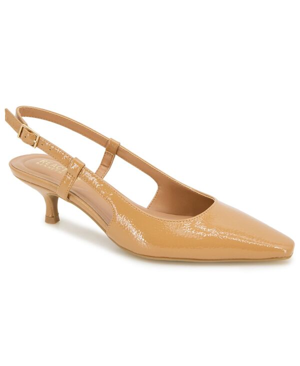ケネスコール レディース シューズ パンプス ヒール Kenneth Cole Reaction Women's Maggie Slingback Kitten Heel Pumps Camel Patent キャメル｜ReVida 店 19,595円
