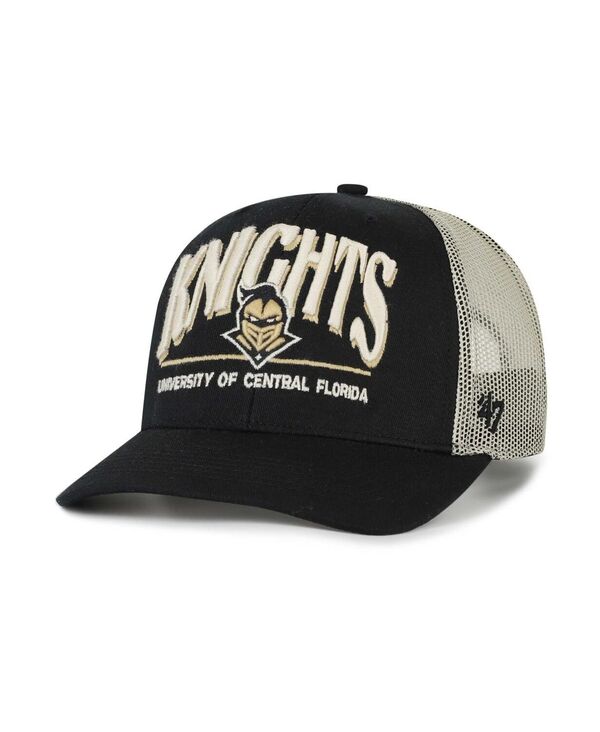 47 ブランド メンズ アクセサリー 帽子 '47 Brand Men's Black UCF Knights Arid Adjustable Trucker Hat Black ブラック|ReVida 店