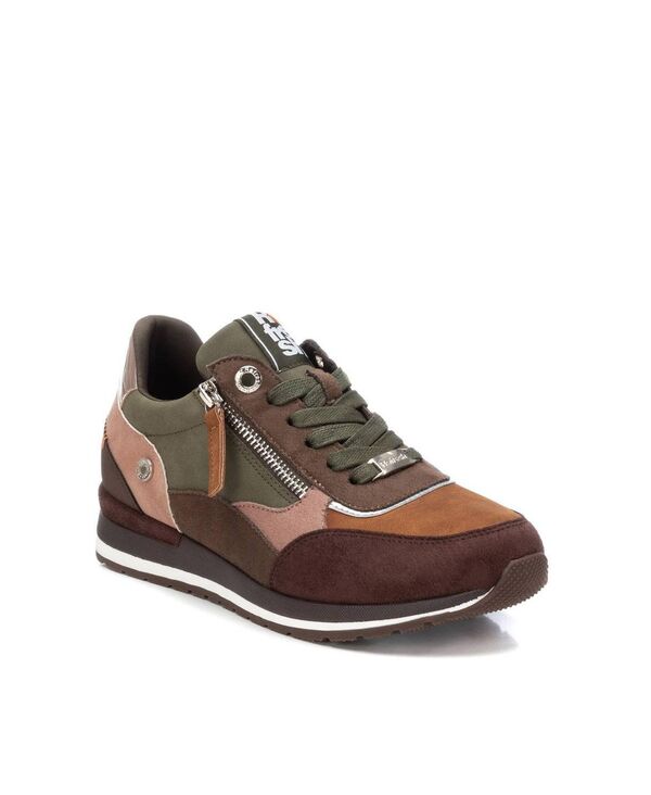 キシタイ レディース シューズ スニーカー スエード Women's Suede Sneakers By XTI Dark green グリーン