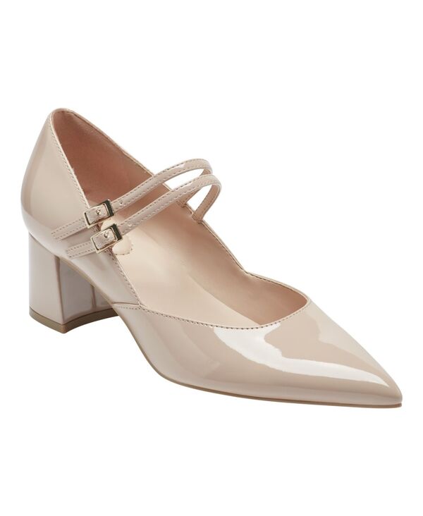 バンドリーノ レディース シューズ パンプス ヒール Bandolino Women's Smith Mary Jane Block Heel Pumps Light Natural Patent