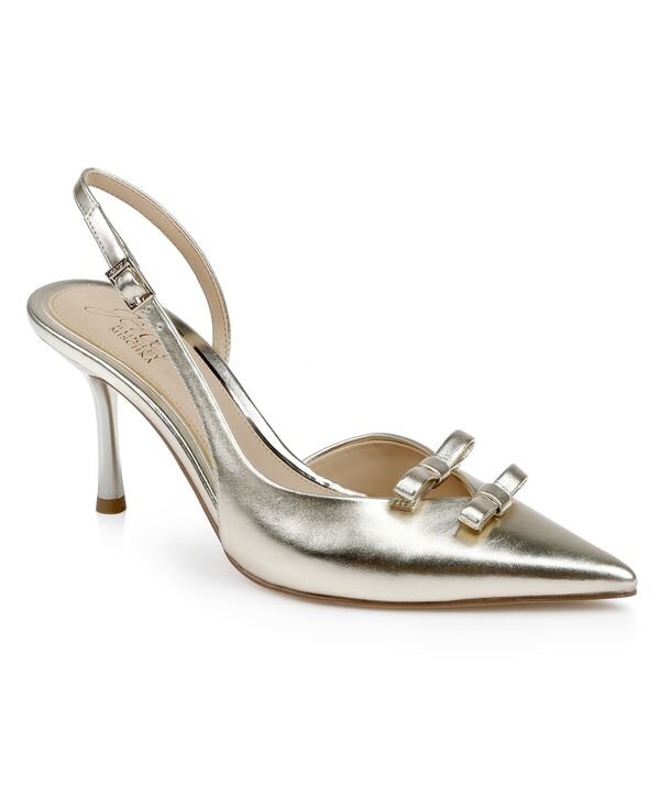 ジュウェルダグレイミシュカ レディース シューズ パンプス Jewel Badgley Mischka Women's Ellery Bow Evening Pumps Gold Metallic ゴールド