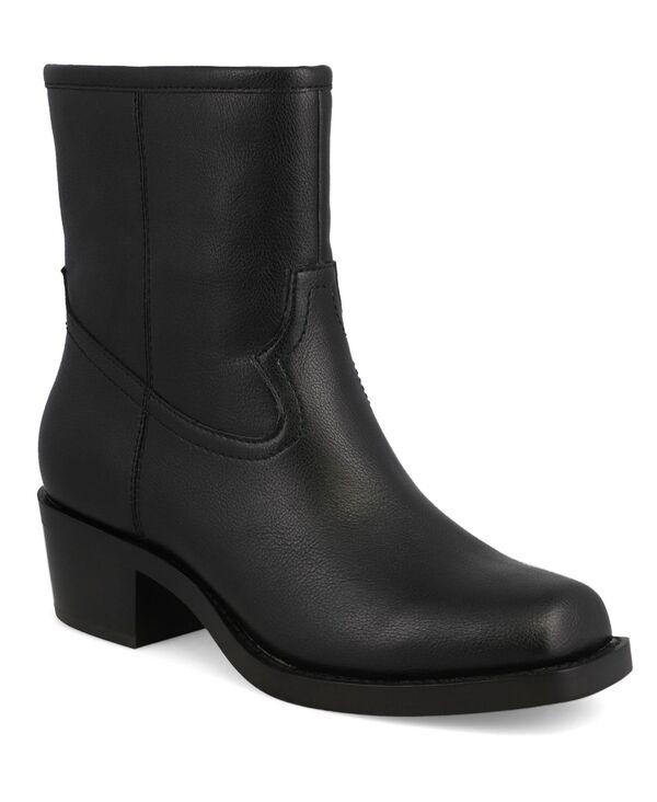 ミア レディース シューズ ブーツ・レインブーツ MIA Women's Dagny-S Square Toe Western Style Boots Black ブラック｜ReVida 店