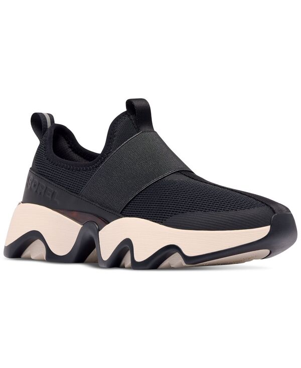 ソレル レディース シューズ スニーカー Sorel Women\u0027s Kinetic Impact II Strapped Slip-On Sneakers Black Chalk 車輪止め