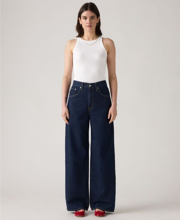 リーバイス レディース ボトムス デニムパンツ ジーンズ Levi's Women's Cinch-Waist Lightweight Baggy Jeans Reign Of The Rinse