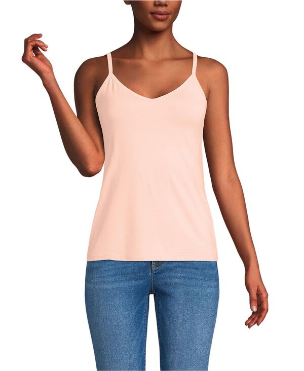 ランズエンド レディース トップス シャツ Vネック Lands' End Women's Cooling V-neck Camisole Soft mineral blush ブラッシュ