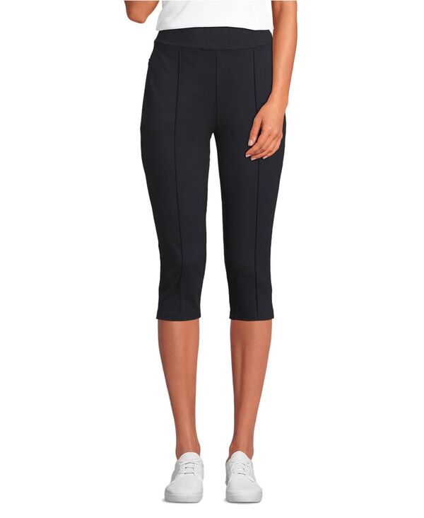 ランズエンド レディース ボトムス カジュアルパンツ パンツ キャップ Lands' End Women's Starfish High Rise Pintuck Capri Pants Black ブラック 11,455円