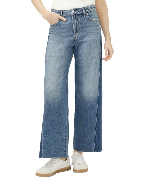 シルバー ジーンズ レディース ボトムス デニムパンツ ワイドレッグ Silver Jeans Co. Women's Isbister High Rise Two-Tone Wide Leg Jeans Abigail|ReVida 店