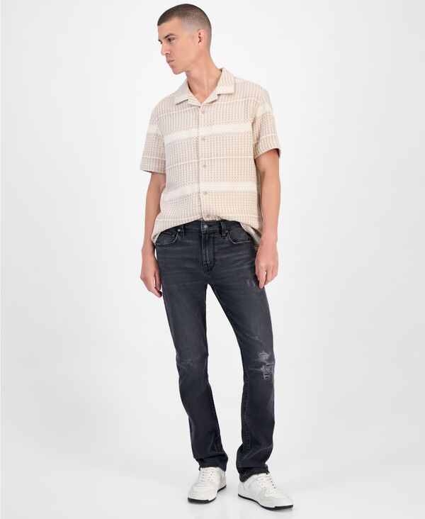ゲス メンズ ボトムス デニムパンツ ジーンズ GUESS Men's Davis Slim Straight Jeans Archer