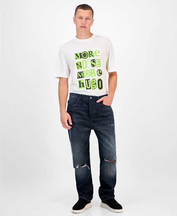 ヒューゴボス メンズ ボトムス デニムパンツ コットン ジーンズ Hugo Boss Men's Nate Cotton Jeans Dark Blue ブルー