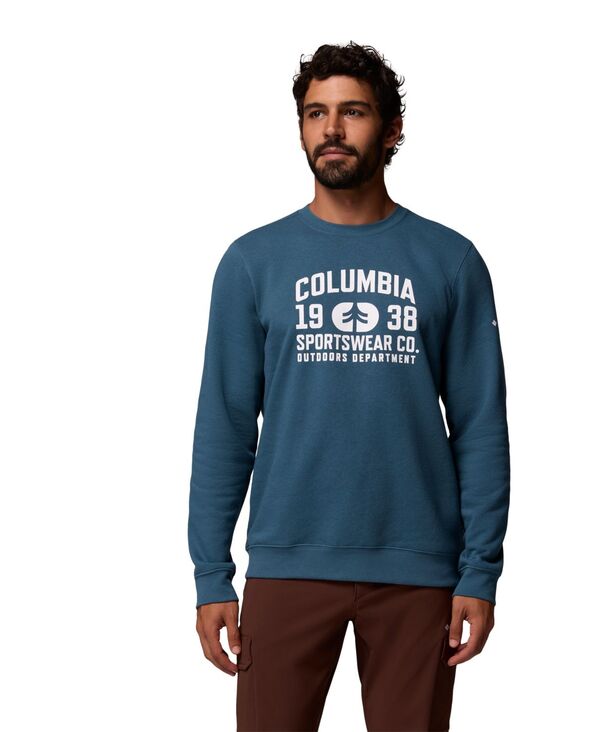 コロンビア メンズ アウター パーカー・スウェット スウェット シャツ Columbia Men's Trek Crew Sweatshirt Everblue Outdoor Arch