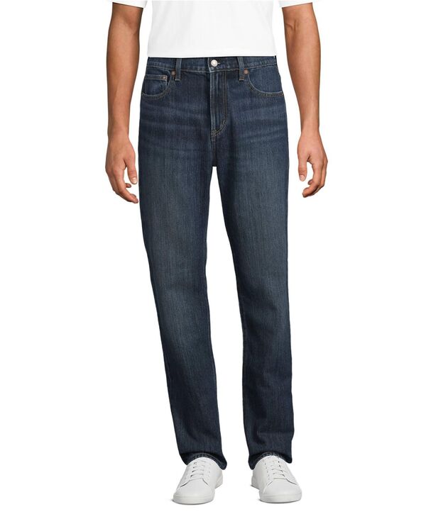 ランズエンド メンズ ボトムス デニムパンツ Lands' End Men's Rigid Classic Fit Jean Dark pacific wash