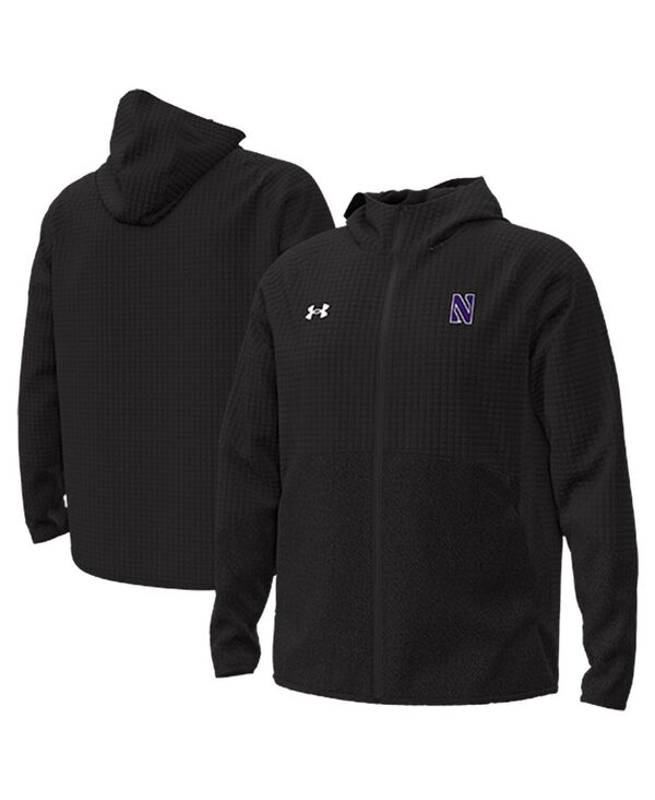 アンダーアーマー メンズ アウター ジャケット・ブルゾン ジャケット Under Armour Men's Black Northwestern Wildcats Unstoppable Raglan Full-Zip Jacket Black ブラック
