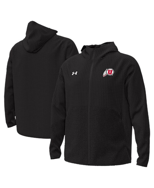 アンダーアーマー メンズ アウター ジャケット・ブルゾン ジャケット Under Armour Men Black Utah Utes Unstoppable Raglan Full-Zip Jacket Black ブラック