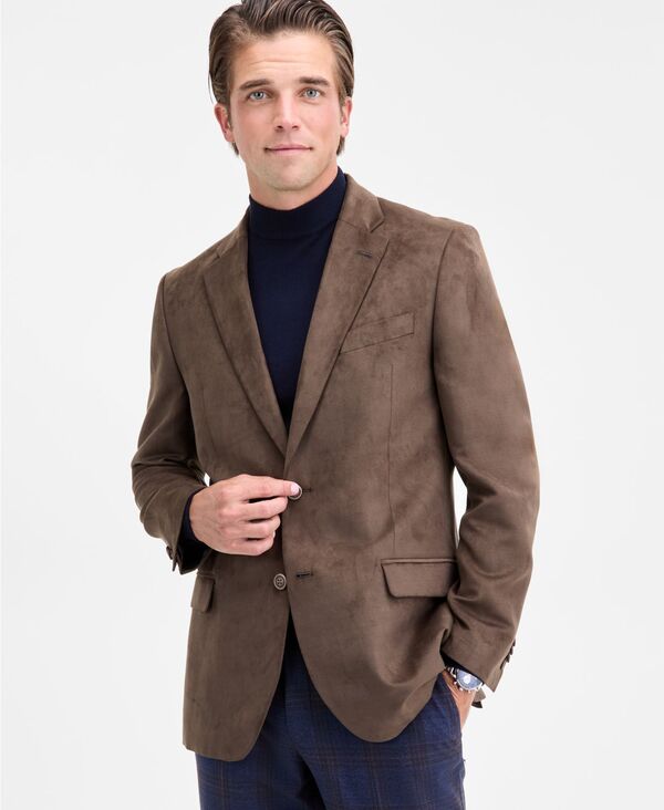 ナウティカ メンズ アウター ジャケット・ブルゾン スエード コート Nautica Men's Modern-Fit Faux-Suede Sport Coat Olive オリーブ 24,272円