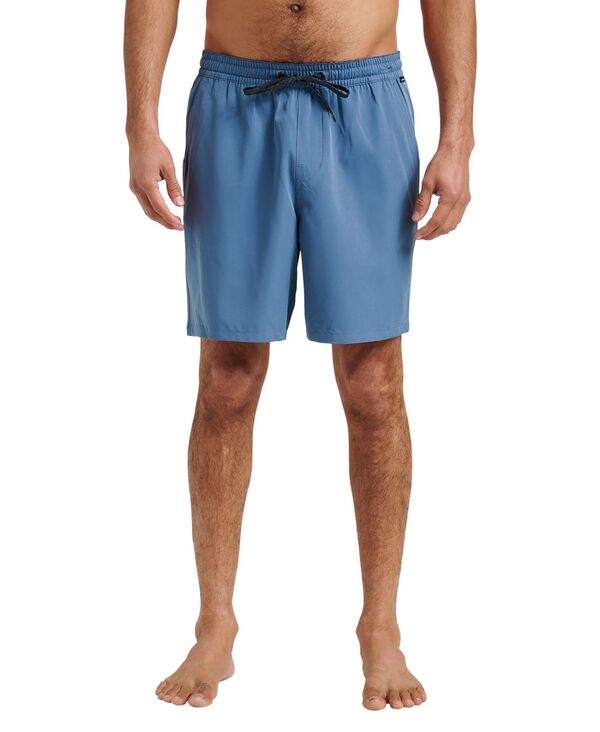 クイックシルバー メンズ ボトムス ハーフパンツ・ショーツ ショートパンツ Quiksilver Men's Taxer Amphibian Shorts China blue ブルー|ReVida 店