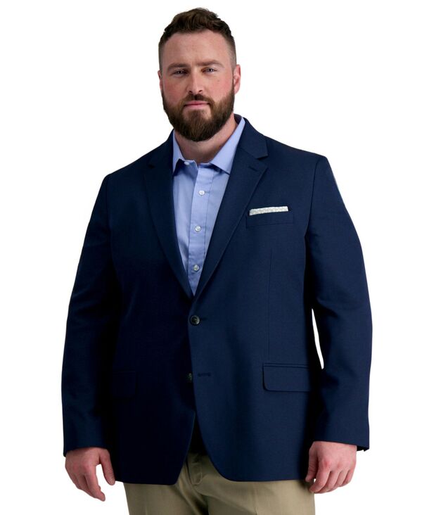 ハガー メンズ アウター ジャケット・ブルゾン トール ブレザー Haggar Men's Big & Tall Active Series Classic Blazer Indigo インディゴ