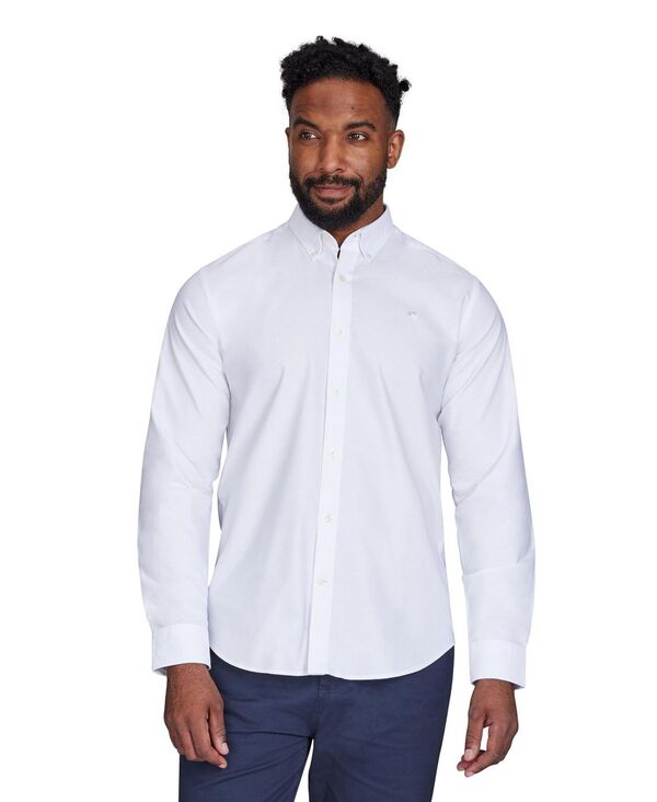 ライジングブル メンズ トップス シャツ オックスフォード トール Raging Bull Big & Tall Long Sleeve Oxford Shirt White ホワイト