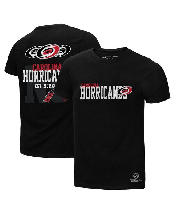 ミッチェル&ネス メンズ トップス Tシャツ Mitchell & Ness Men's Black Carolina Hurricanes Home T-Shirt Black ブラック