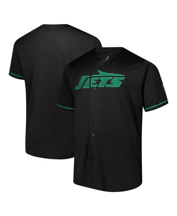 ファナティクス メンズ トップス シャツ Fanatics Men's Black New York Jets Pop Full-Button Shirt Black ブラック