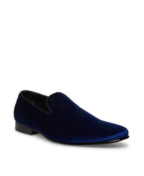 スティーブ マデン メンズ シューズ サンダル 天鵞絨 Steve Madden Men\u0027s Laight Velvet Smoking Slipper Blue Velvet 青色