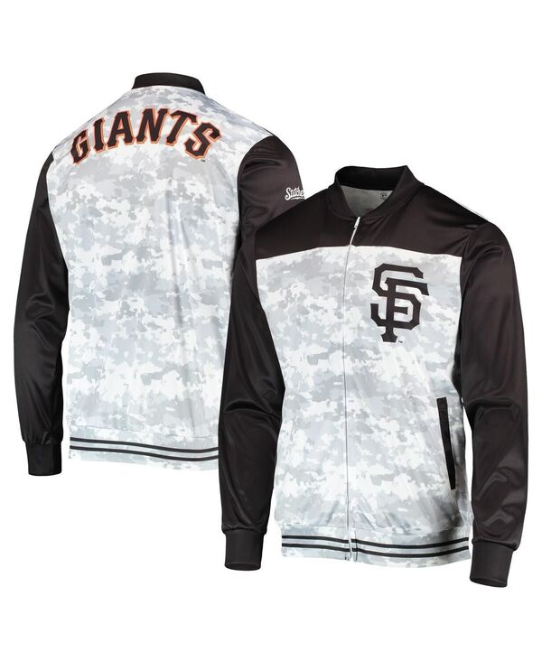 スティッチーズ メンズ アウター ジャケット・ブルゾン ジャケット Stitches Men's Black San Francisco Giants Camo Full-Zip Jacket Black ブラック