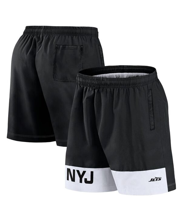 ファナティクス メンズ ボトムス 二分の一ズボン下・さる股引き 遊撃手ズボン下 Fanatics Men\u0027s Black New York Jets Elements Shorts Black 黒いこと