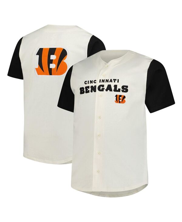 ファナティクス メンズ トップス Tシャツ Fanatics Men's Cream Cincinnati Bengals Full-Button Short Sleeve T-Shirt Cream クリーム 12,586円