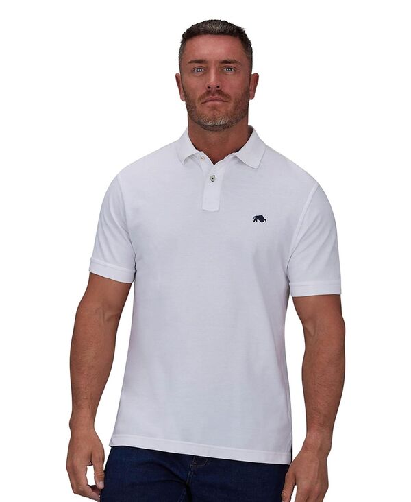 ライジングブル メンズ トップス Tシャツ ポロシャツ Raging Bull Men's Organic Polo White ホワイト