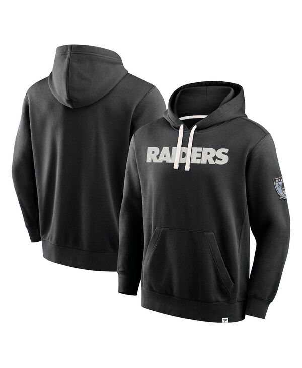 ファナティクス メンズ アウター パーカー・スウェット パーカー Fanatics Men\u0027s Black Las Vegas Raiders New Horizons Heritage Pullover Hoodie Black 黒いこと