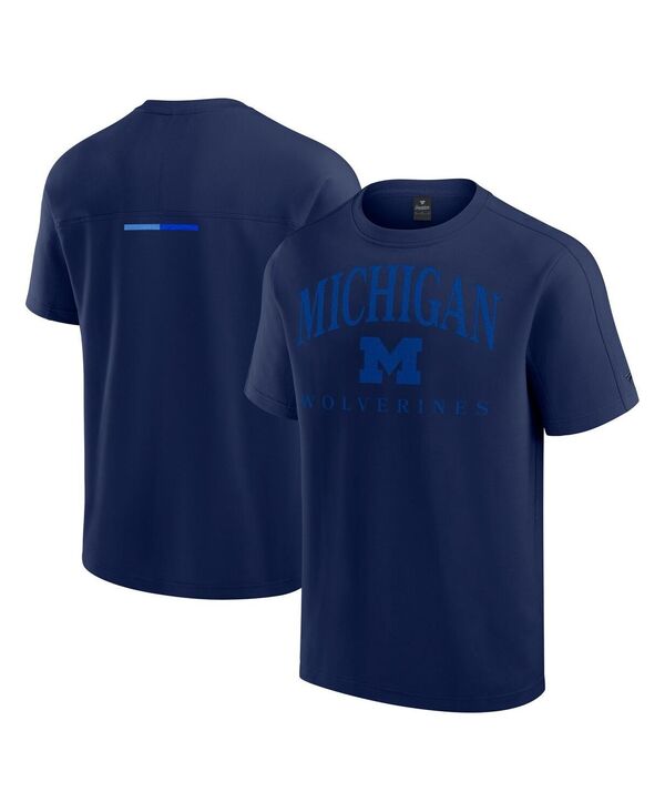 ファナティクス メンズ トップス プルオーバー Fanatics Men\u0027s Navy Michigan Wolverines Flex Tri-Blend T-Shirt Navy 米国海軍