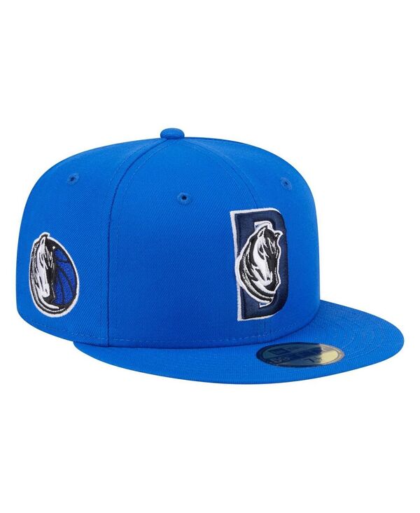 ニューエラ メンズ アクセサリー 帽子 New Era Men's Blue Dallas Mavericks Deceptor 59FIFTY Fitted Hat Blue ブルー