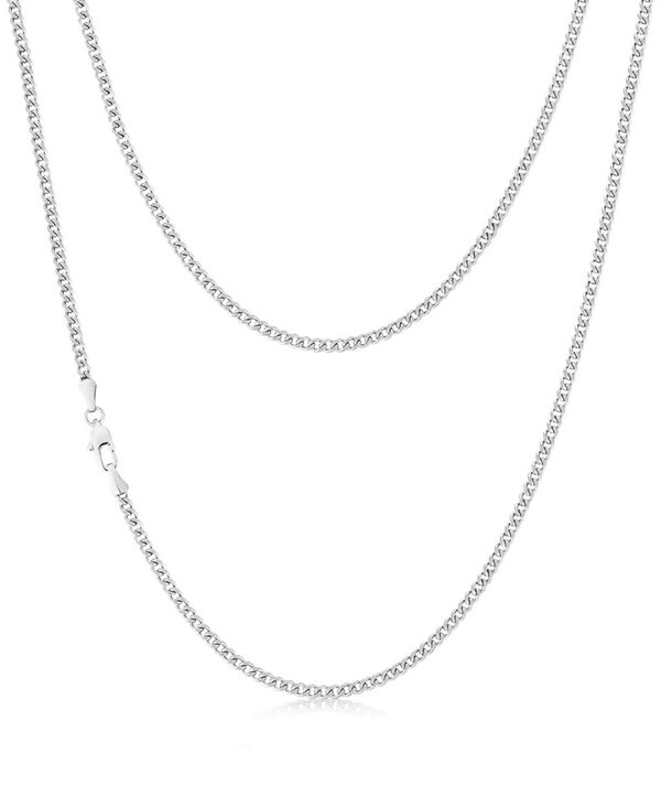 ローナ サットン メンズ アクセサリー ネックレス・チョーカー・ペンダントトップ Tシャツ レース Rhona Sutton Silver Miami Cuban 3MM Stainless Steel Chain Necklace Silver シルバー 19,330円