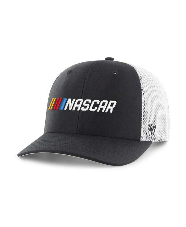 47 ブランド メンズ アクセサリー 帽子 '47 Brand Men's Black NASCAR Trucker Adjustable Hat Black ブラック