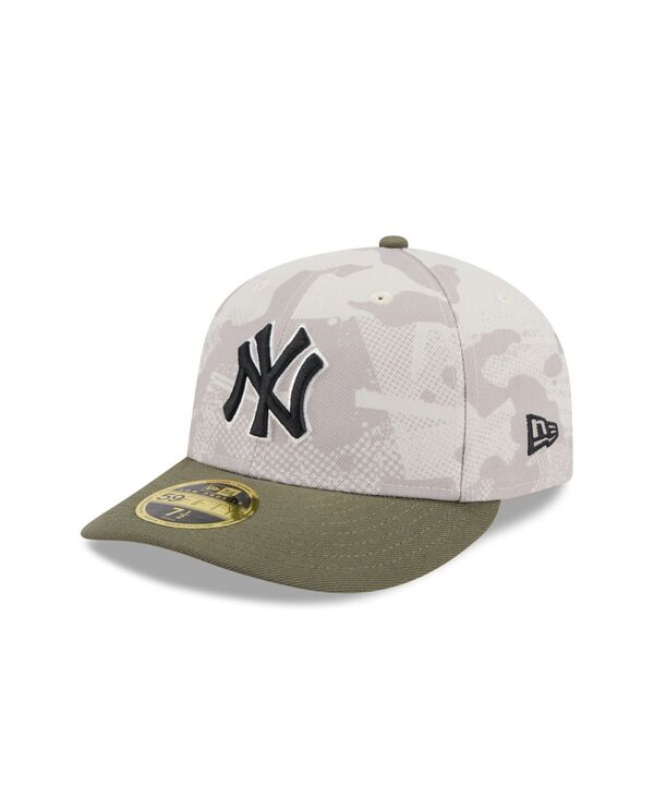 ニューエラ メンズ アクセサリー 帽子 New Era Men's Light Beige/Olive New York Yankees 2025 Armed Forces Day Low Profile 59FIFTY Fitted Hat Light Beige Olive オリーブ 11,701円