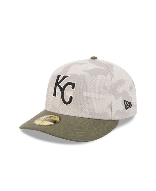 ニューエラ メンズ アクセサリー 帽子 New Era Men's Light Beige/Olive Kansas City Royals 2025 Armed Forces Day 59FIFTY Fitted Hat Light Beige Olive オリーブ 12,854円