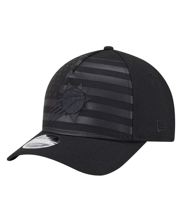 ニューエラ メンズ アクセサリー 帽子 New Era Men's Black Phoenix Suns Game Day Flag A-Frame 9FORTY Adjustable Hat Black ブラック