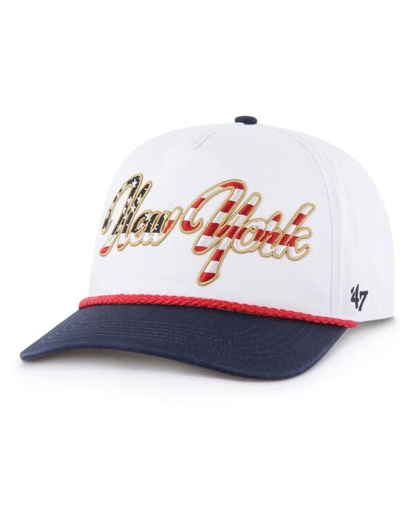 47 ブランド メンズ アクセサリー 帽子 '47 Brand Men's White New York Giants Patriotic Overhand Hitch Adjustable Hat White ホワイト