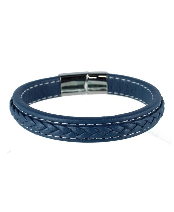 トラファルガー レディース アクセサリー ブレスレット・バングル・アンクレット レザー TRAFALGAR Amari's Azure Stitched Leather Secure Clasped Bracelet Blue ブルー｜ReVida 店