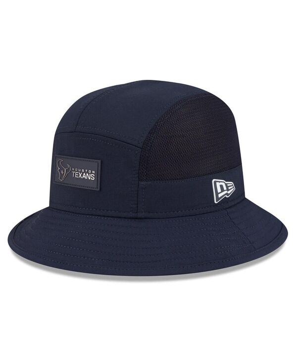 ニューエラ メンズ アクセサリー 帽子 New Era Men's Navy Houston Texans 2025 Sideline Bucket Hat Navy ネイビー｜ReVida 店
