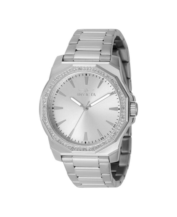 インビクタ メンズ アクセサリー 腕時計 Invicta Men's 49104 Speedway Quartz 3 Hand Silver Dial Watch Silver シルバー