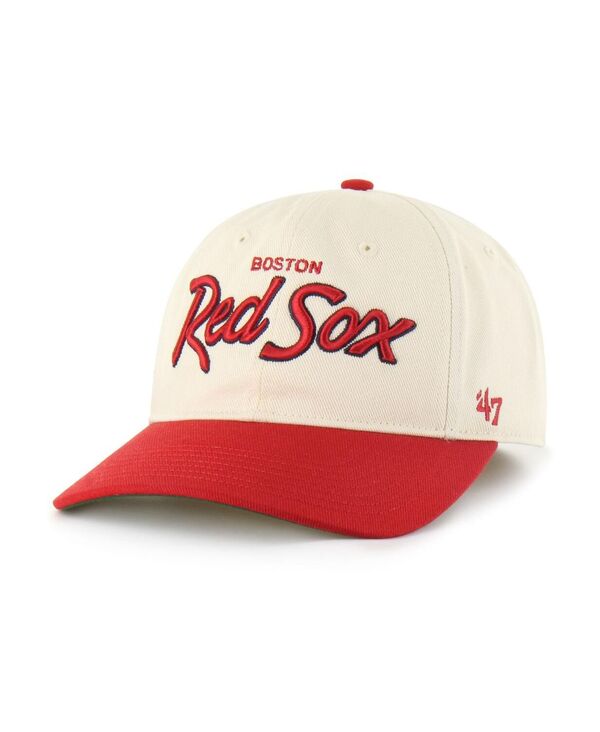 47 ブランド メンズ アクセサリー 帽子 '47 Brand Men's Natural Boston Red Sox Crosstown Franchise Fitted Hat Natural レッド