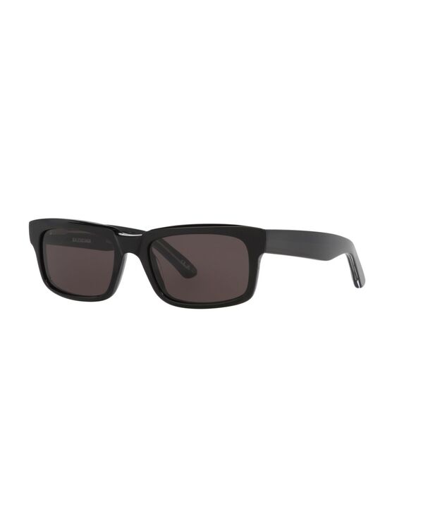 バレンシアガ メンズ 付属物 サングラス・アイウェア Balenciaga Men\u0027s Rectangle Sunglasses BB0345S 6E000345 Black 黒いこと
