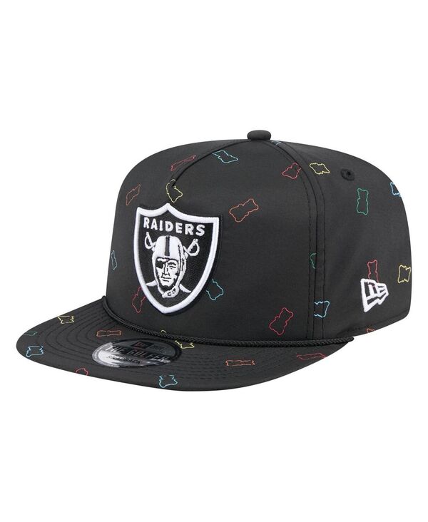 ニューエラ メンズ アクセサリー 帽子 New Era Men's Black Las Vegas Raiders Gummy Golfer Snapback Hat Black ブラック
