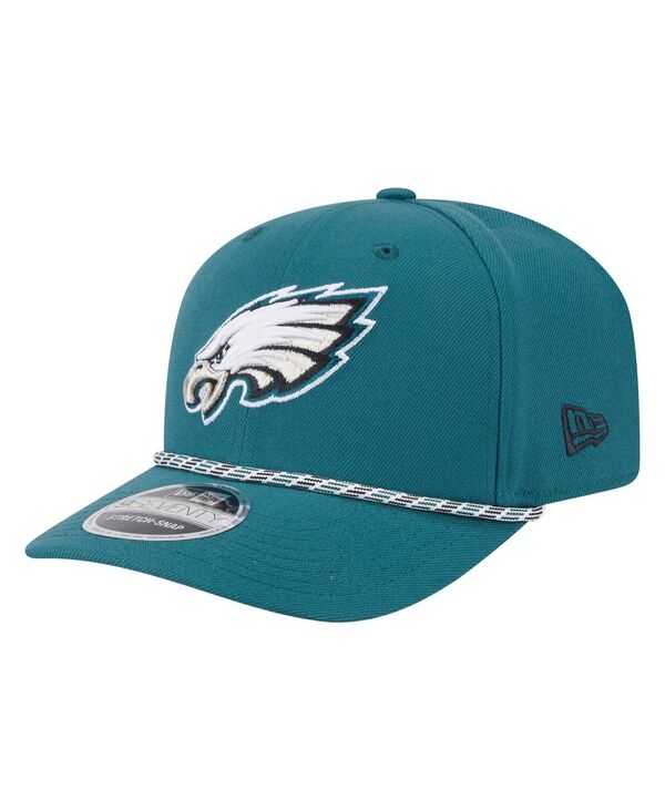 ニューエラ メンズ アクセサリー 帽子 New Era Men's Midnight Green Philadelphia Eagles Gameday Multi Rope 9SEVENTY Stretch-Snap Hat Green グリーン|ReVida 店