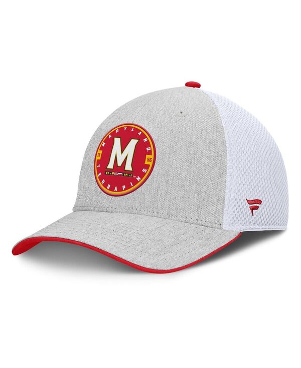 ファナティクス メンズ アクセサリー 帽子 Fanatics Men's Heather Gray/White Maryland Terrapins Trigger Flex Hat Heather Gray White ホワイト|ReVida 店