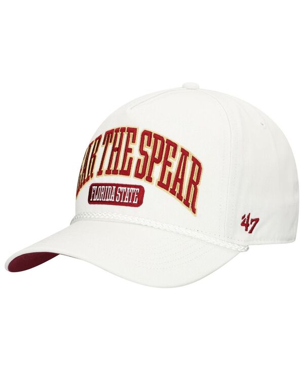 47 ブランド メンズ アクセサリー 帽子 '47 Brand Men's White Florida State Seminoles Local Arch Hitch Snapback Hat White ホワイト