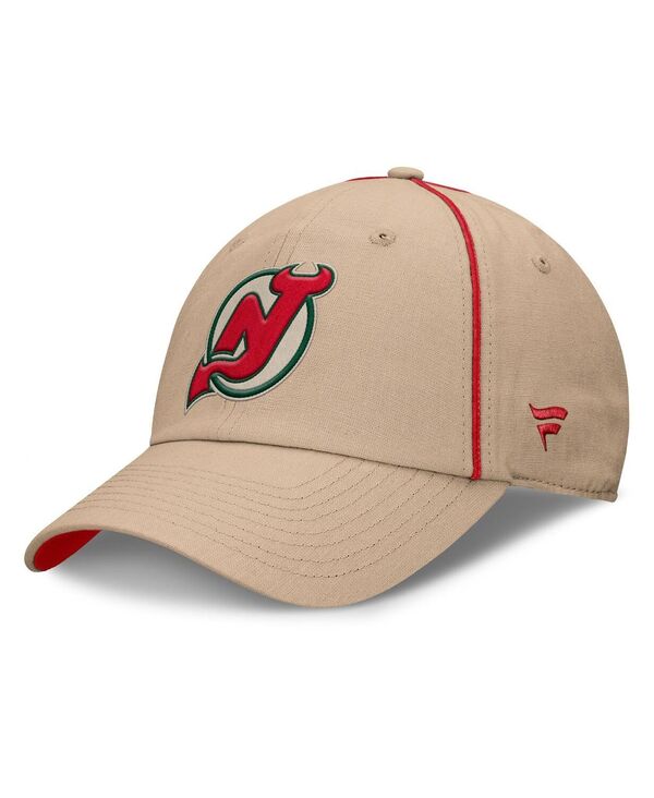 ファナティクス メンズ アクセサリー 帽子 ジャージー Fanatics Men's Cream New Jersey Devils Heritage Setoff Adjustable Hat Cream クリーム