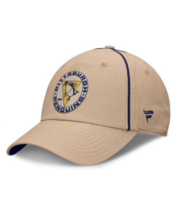 ファナティクス メンズ アクセサリー 帽子 Fanatics Men's Cream Pittsburgh Penguins Heritage Setoff Adjustable Hat Cream クリーム